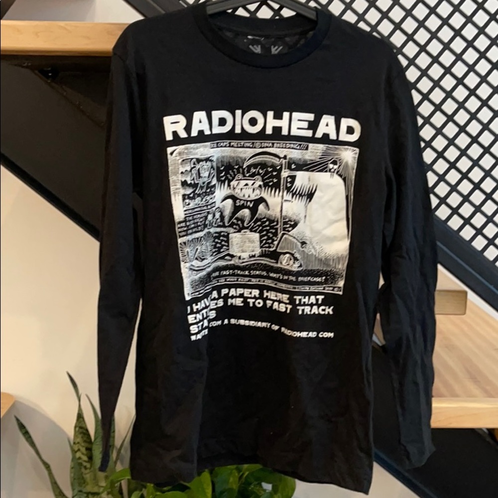 Radiohead concert tee